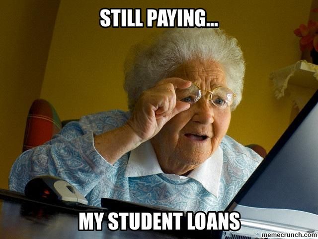 Image result for student debt meme