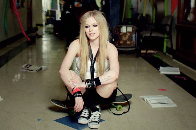 Avril Lavigne performs Here's To Never Growing Up music videoVia Avril Lavigne/YouTube