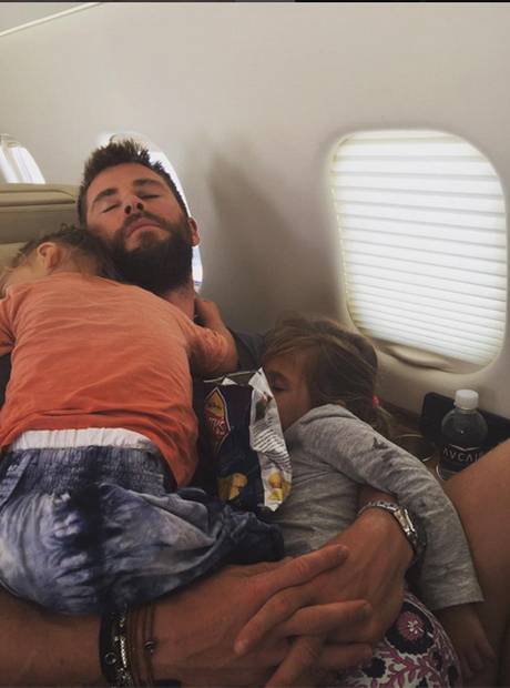 15 Photos Of Chris Hemsworth And His Kids Proving Thor Is Total Dad