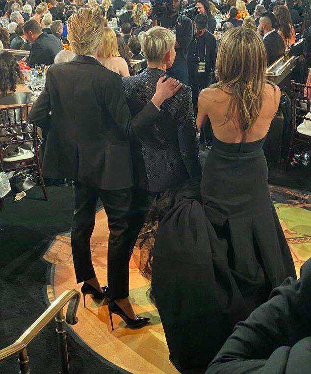 Ellen DeGeneres Jennifer Aniston 2020 GG