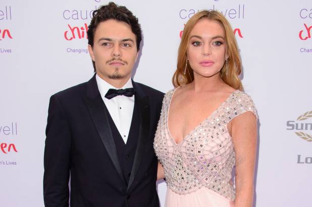 Lindsay Lohan con il fidanzato Egor Tarabasov
