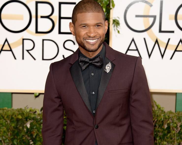 usher partecipa ai Golden Globe Awards