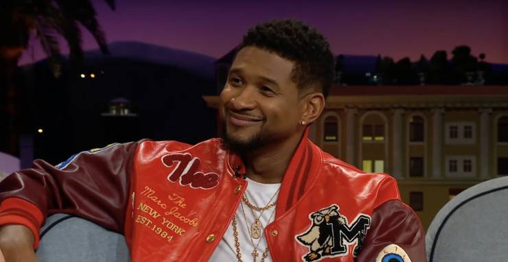 Usher on james corden