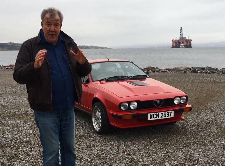Jeremy clarkson i Alfa Romeo GTV6