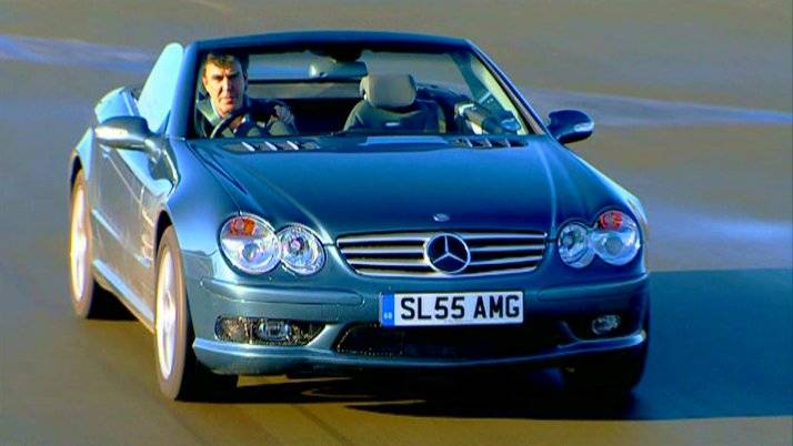 Jeremy Clarkson i Mercedes-Benz SL55 AMG