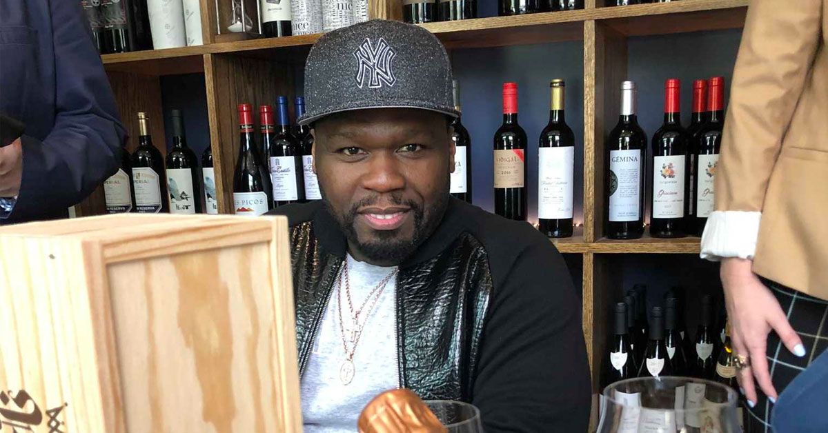 50 Cent Celebrates His High End Champagne 'The King Is Here'