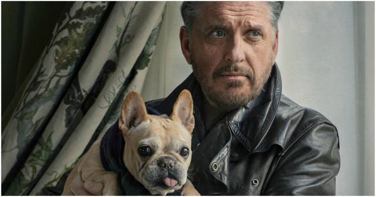 Craig Ferguson and dog